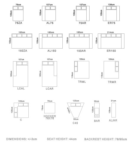 CORTINA Sofa AL75+TRMR