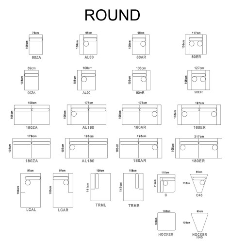 ROUND Narożnik LCAL+180ZA+C+TRMR