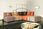 TOBI NAROŻNIK MODUŁOWY 1+1+A+1+P outlet multicolor sawana