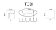 TOBI NAROŻNIK MODUŁOWY 1+1+A+1+P outlet multicolor sawana