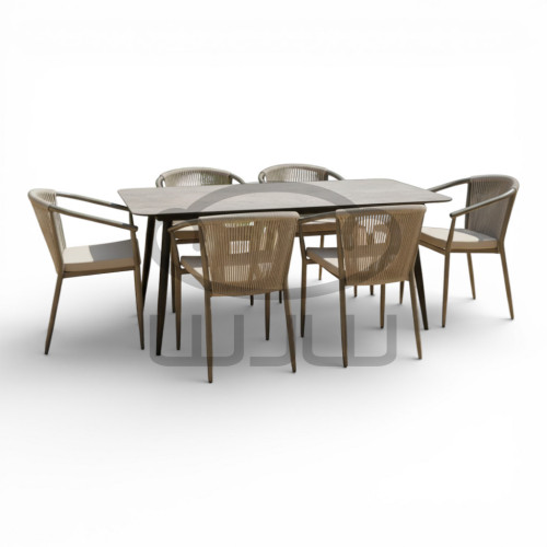 Zestaw mebli ogrodowych 6 x LIDO + stół ARCO CCLOFT 150x80