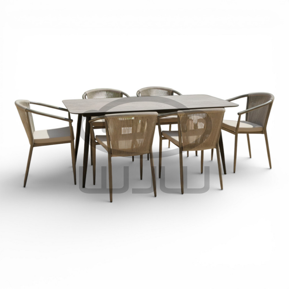 Zestaw mebli ogrodowych 6 x LIDO + stół ARCO CCLOFT 150x80