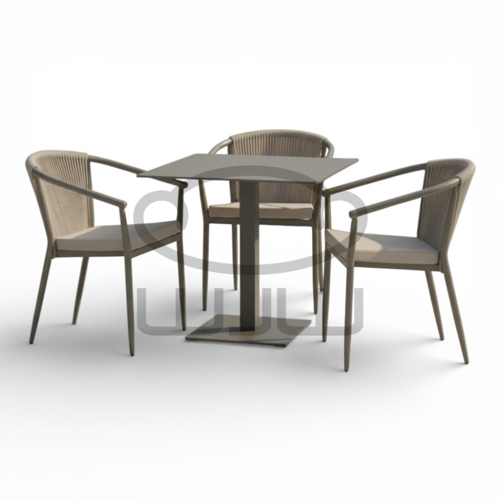 Zestaw mebli ogrodowych 3x LIDO + stół ARCO CCLOFT 70x70