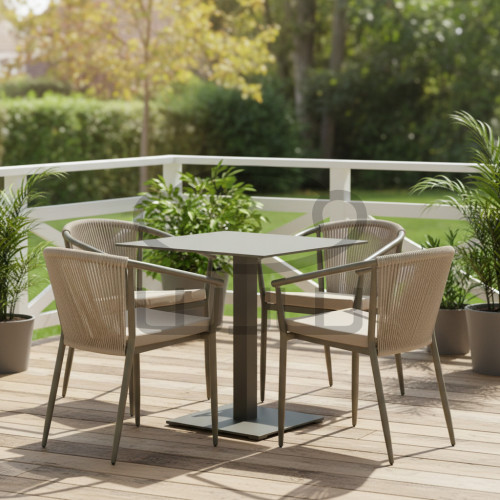 Zestaw mebli ogrodowych 3x LIDO + stół ARCO CCLOFT 70x70