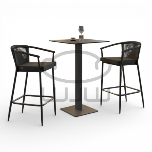 Zestaw mebli ogrodowych 2 x bar  LIDO + stół ARCO CCLOFT 60x60