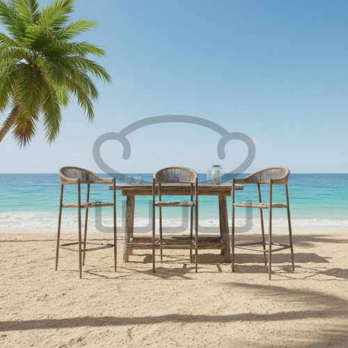 Krzesło barowe ogrodowe i do wnętrz VELA CCLOFT