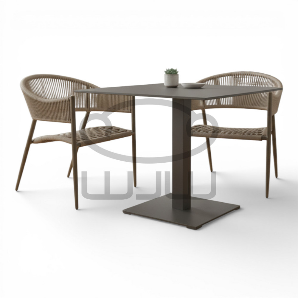 Zestaw mebli ogrodowych 2x fotel VELA + stół ARCO CCLOFT 70x70