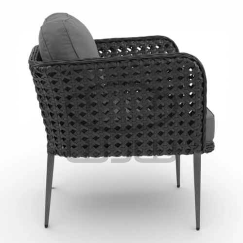 Fotel ogrodowy i do wnętrz VENTO ANTRACYT CCLOFT