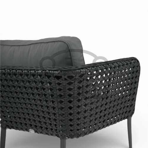 Fotel ogrodowy i do wnętrz VENTO ANTRACYT CCLOFT