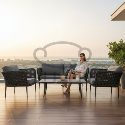 Zestaw mebli ogrodowych VENTO Antracyt CCLOFT