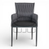 Krzesło ogrodowe i do wnętrz VICTORIA antracyt CCLOFT