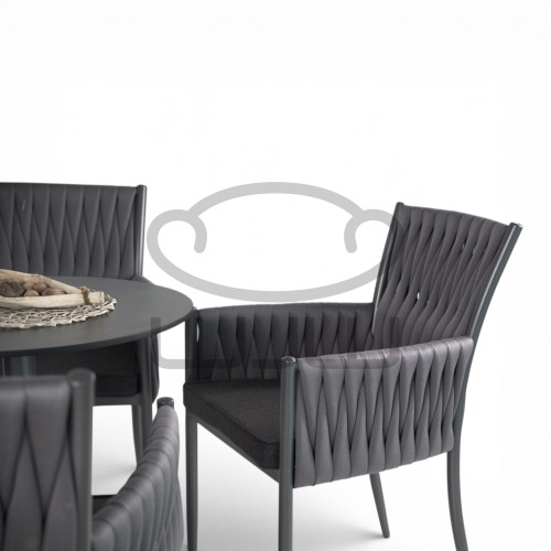 Krzesło ogrodowe i do wnętrz VICTORIA antracyt CCLOFT