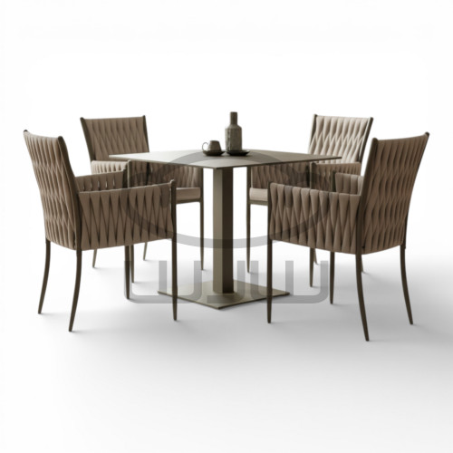 Zestaw ogrodowy i do wnętrz 4 x VICTORIA  beż + ARCO 70x70  CCLOFT