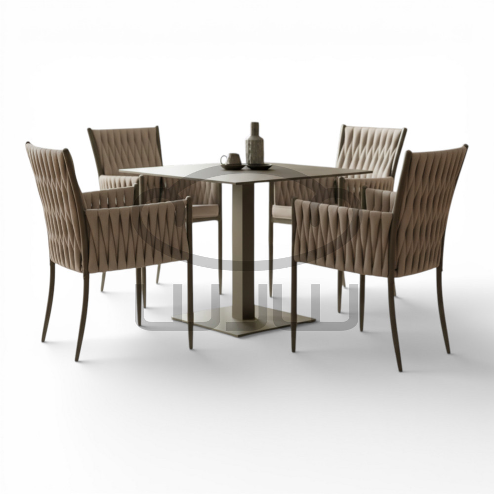 Zestaw ogrodowy i do wnętrz 4 x VICTORIA  beż + ARCO 70x70  CCLOFT