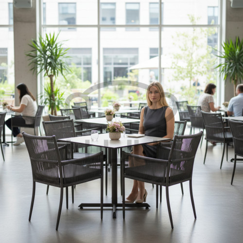 Krzesło ogrodowe i do wnętrz ALTO antracyt CCLOFT