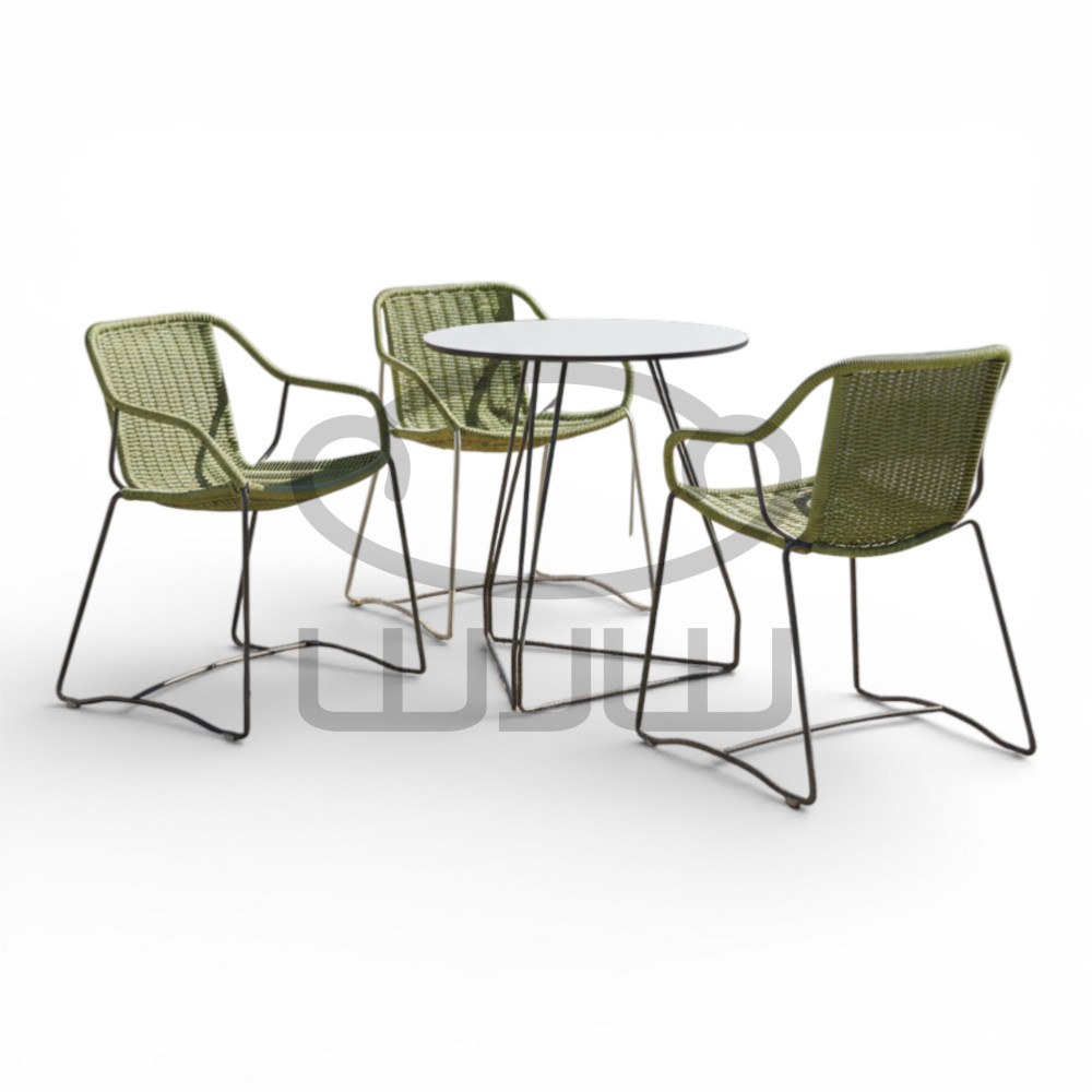 Zestaw ogrodowy i do wnętrz 3 x LINEA+ stół Fi60 CCLOFT