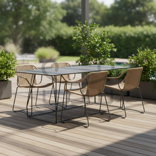 Zestaw ogrodowy i do wnętrz 4 x LINEA + LINEA 150x80 CCLOFT