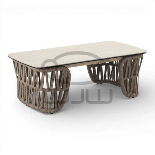 ZESTAW MEBLI ALUMINIOWYCH GARDEN DUO ( SOFA + 2 FOTELE + STOLIK ) BEŻOWE + BEŻOWE PODUSZKIKI