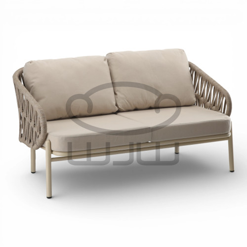 ZESTAW MEBLI ALUMINIOWYCH GARDEN DUO ( SOFA + 2 FOTELE + STOLIK ) BEŻOWE + BEŻOWE PODUSZKIKI