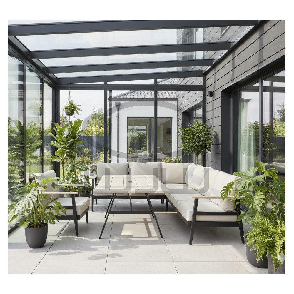 Zestaw mebli ogrodowych aluminiowych GARDEN JULIA + beżowe poduszki