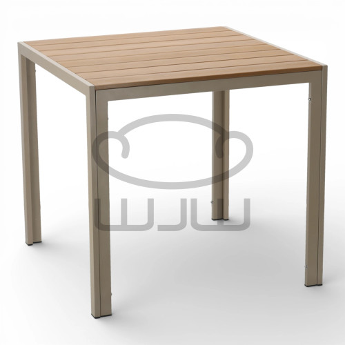 STÓŁ OGRODOWY ALUMINIOWY GARDEN BEŻOWY 80 x 80 x 73 CM