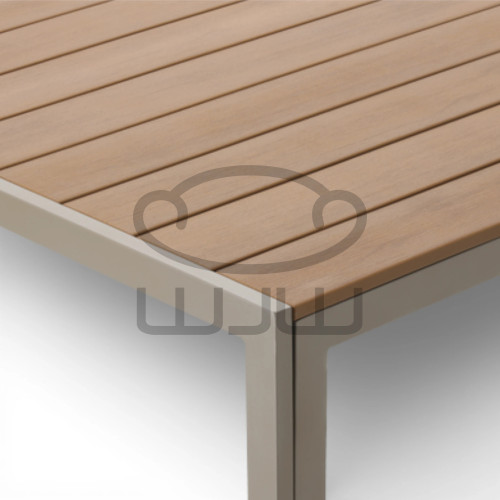 STÓŁ OGRODOWY ALUMINIOWY GARDEN BEŻOWY 80 x 80 x 73 CM