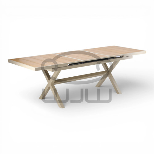 Zestaw mebli ogrodowych  GARDEN  8 krzeseł POLYWOOD + Stół ROZKŁADANY  180/240x90