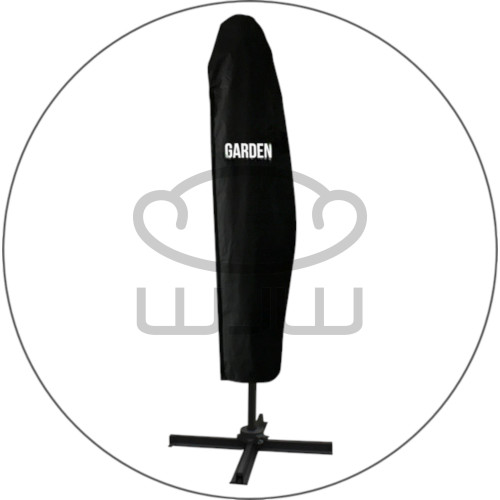 PARASOL OGRODOWY GARDEN „ROMA” 3 × 3 M Szary z pokrowcem