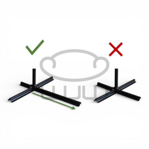 PARASOL OGRODOWY GARDEN „ROMA” 3 × 3 M Szary z pokrowcem