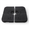 PODSTAWA DO PARASOLA GARDEN 50 × 50 × 7,5 CM – 4 ELEMENTOWA CZARNA