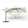 PODSTAWA DO PARASOLA GARDEN 50 × 50 × 7,5 CM – 4 ELEMENTOWA CZARNA