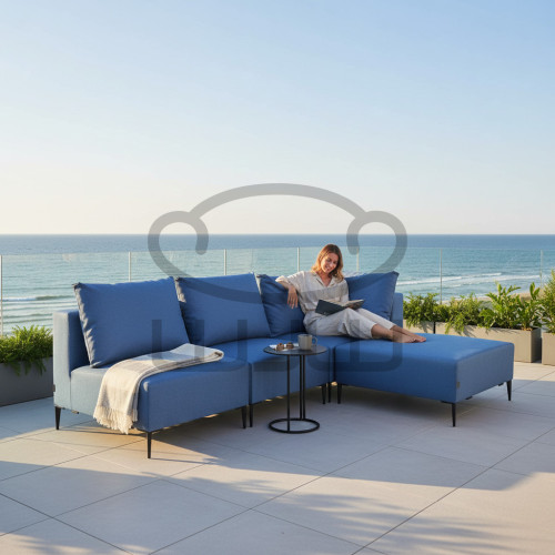 GOZO Zestaw Mebli  Ogrodowych 1+1+A+PD + SP Narożnik ze stolikiem CCLOFT NEW