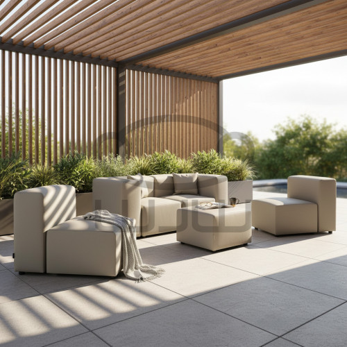 FUNTANA Zestaw Ogrodowy B1+1B  + 1 + 1 + PUFA CCLOFT NEW