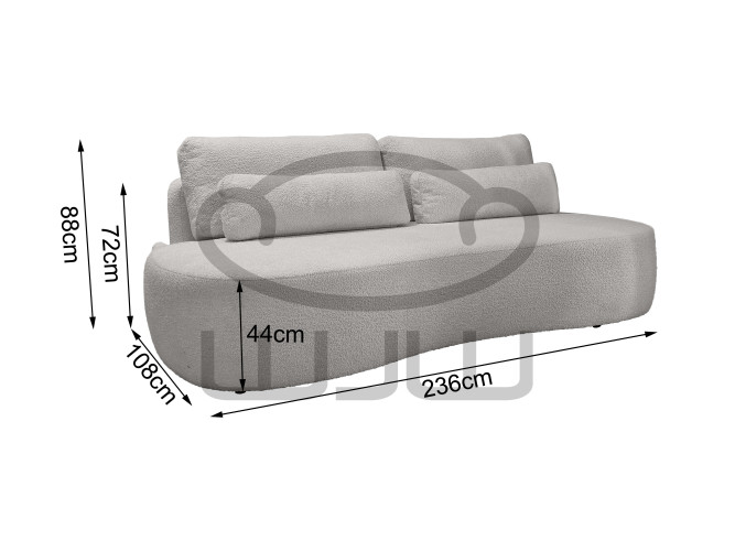 MEKNES Sofa Rozkładana 3FS Bosco