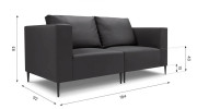GOZO Zestaw Mebli  Ogrodowych  A+A -Sofa 2 osobowa