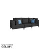 GOZO Zestaw Mebli  Ogrodowych  A+1+A -Sofa 3 osobowa