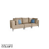 GOZO Zestaw Mebli  Ogrodowych  A+1+A -Sofa 3 osobowa