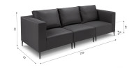 GOZO Zestaw Mebli  Ogrodowych  A+1+A -Sofa 3 osobowa