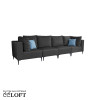 GOZO Zestaw Mebli  Ogrodowych A+1+1+A - 4 osobowa sofa