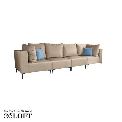GOZO Zestaw Mebli  Ogrodowych A+1+1+A - 4 osobowa sofa