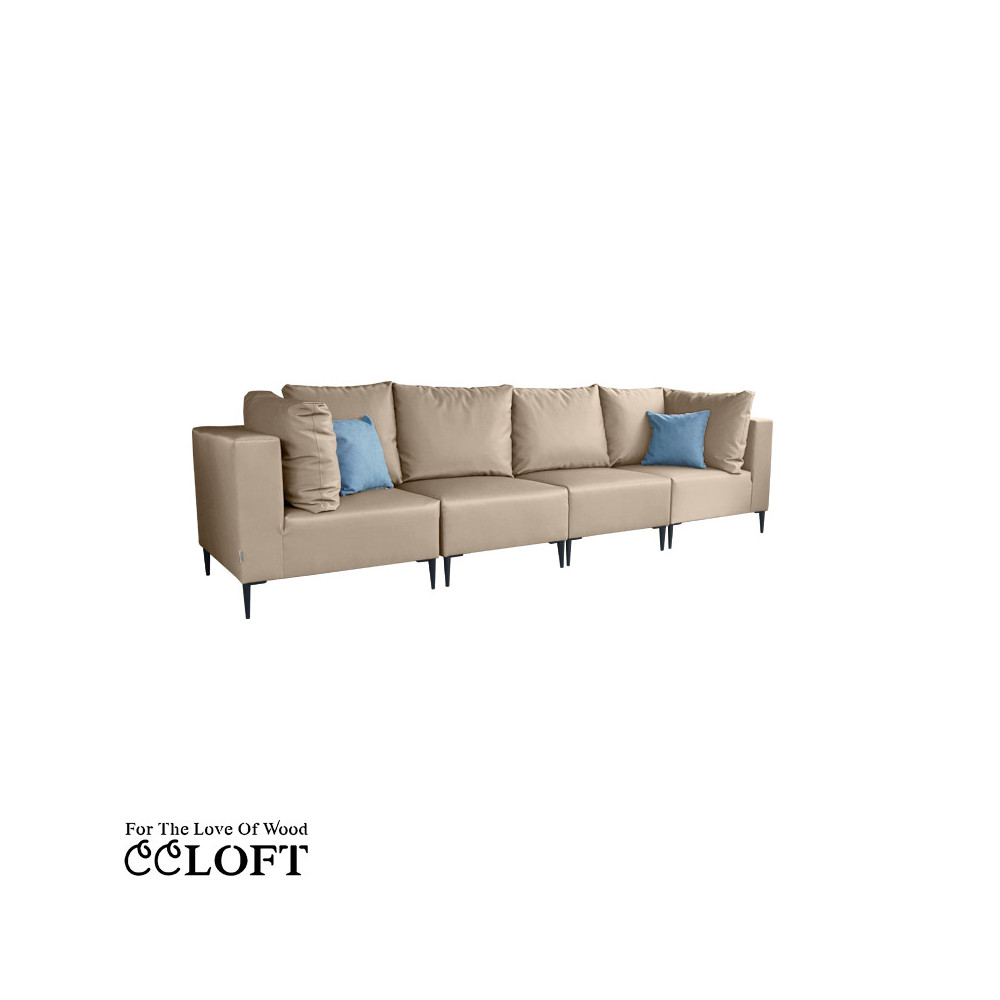 GOZO Zestaw Mebli  Ogrodowych A+1+1+A - 4 osobowa sofa