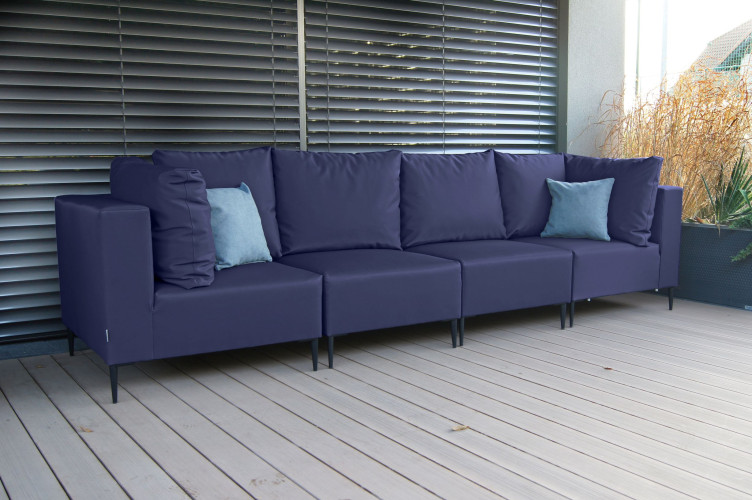 GOZO Zestaw Mebli  Ogrodowych A+1+1+A - 4 osobowa sofa