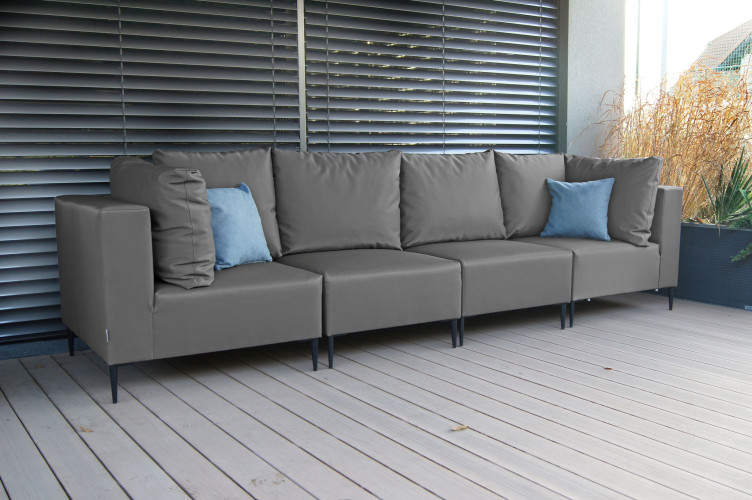 GOZO Zestaw Mebli  Ogrodowych A+1+1+A - 4 osobowa sofa