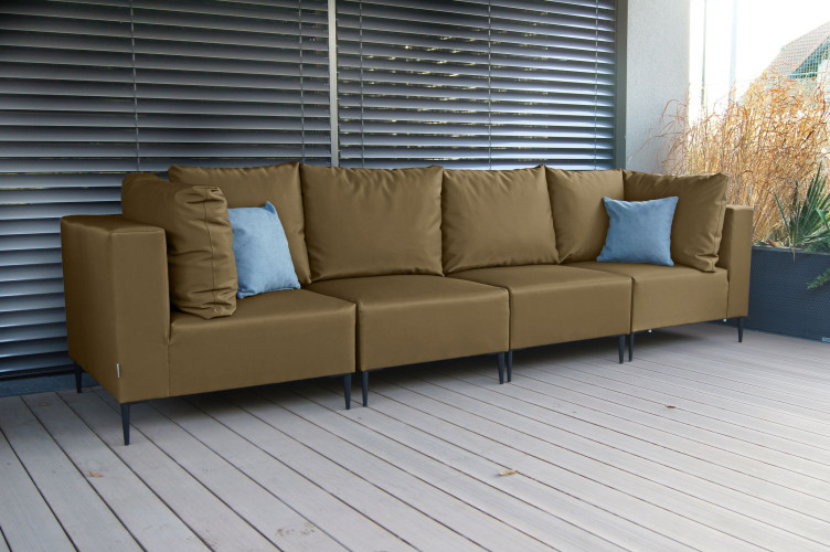 GOZO Zestaw Mebli  Ogrodowych A+1+1+A - 4 osobowa sofa