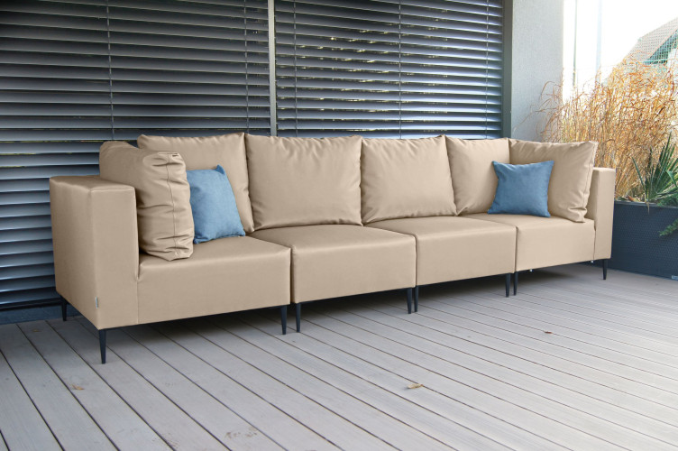 GOZO Zestaw Mebli  Ogrodowych A+1+1+A - 4 osobowa sofa