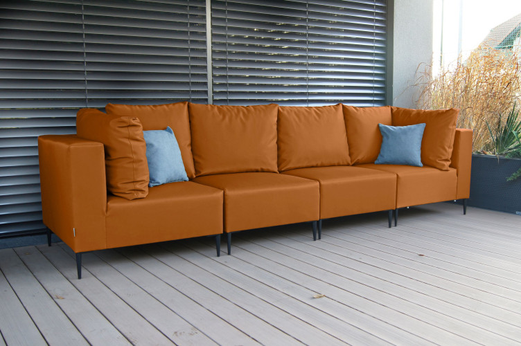 GOZO Zestaw Mebli  Ogrodowych A+1+1+A - 4 osobowa sofa