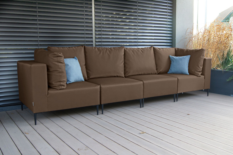 GOZO Zestaw Mebli  Ogrodowych A+1+1+A - 4 osobowa sofa